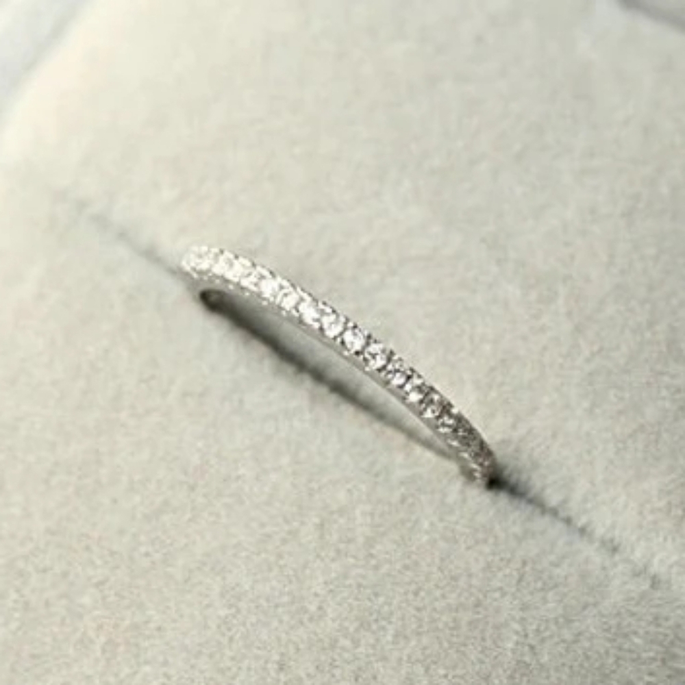 Sterling silver diamond ring - Picture 3 of 6